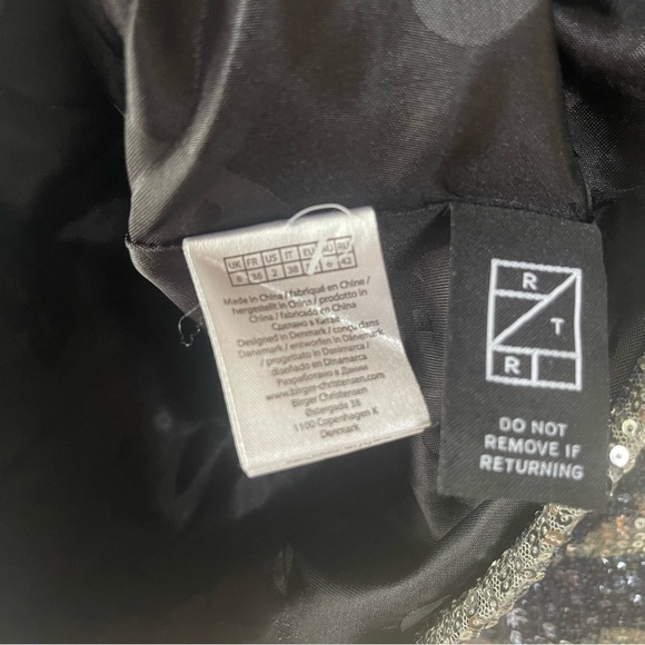 ROTATE Birger Christensen Augustina Sequin Blazer size 2 - Picture 12 of 13